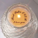 Collision of Light and Shadow with Scent, Candles for Home Scented, Small Jar Single Wick Scented Candles and Arrive Beautifully Gift Boxed(Best Sister Ever) - LAMDAWN