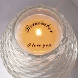 Collision of Light and Shadow with Scent, Candles for Home Scented, Small Jar Single Wick Scented Candles and Arrive Beautifully Gift Boxed(Reminder, I Love You) - LAMDAWN