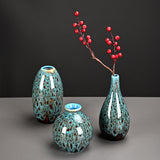 Delicate and elegant handmade ceramic vase,used in home, warm and comfortable, reflects your elegant taste. （Set of 3） - LAMDAWN