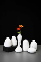 Delicate and elegant handmade ceramic vase,used in home, warm and comfortable, reflects your elegant taste. （ Set of 7 ) - LAMDAWN