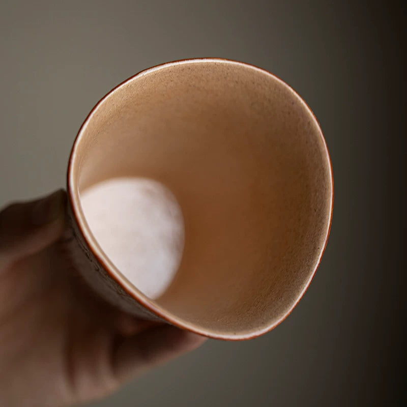 Handmade hand-painted underglaze cat coffee cup original ceramic simple cute teacup water cup girlfriend gift