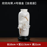 Oriental clay Chinese handmade ceramic flower vase ornaments living room flower arrangements Bogu rack porcelain decoration crafts