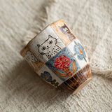 Handmade hand-squeezed hand-painted magical animal ceramic teacup Original tea set Pure handmade coffee cup Girlfriend gift