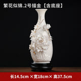 Oriental clay Chinese handmade ceramic flower vase ornaments living room flower arrangements Bogu rack porcelain decoration crafts