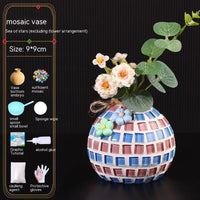 Mosaic Vase Diy Handmade Material Kit