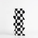 Checkerboard Ceramic Vase Ornaments