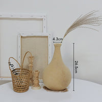 Home Simple Decoration Wooden Vase Ornaments