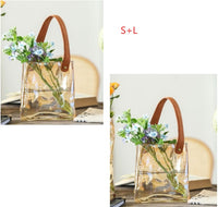 Light Luxury Handbag Glass Vase Aquaculture Decoration