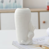 White Ceramic Vase Simple Home Decoration