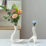 Ceramic Vase Minimalist Human Flower Arrangement | Ceramic Vase | RB&RAMICS