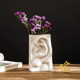 Creative White Ceramic Vase Decoration