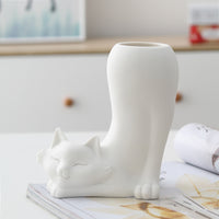 White Ceramic Vase Simple Home Decoration