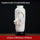 Oriental clay Chinese handmade ceramic flower vase ornaments living room flower arrangements Bogu rack porcelain decoration crafts