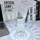 Vase Shape Atmosphere Crystal Lamp Romantic Bedside Diamond Table Lamp  Home Christmas Decorations LED Lights