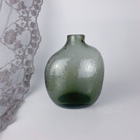 Zen Hammered Pattern Glass Irregular Vase