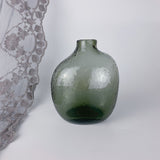 Zen Hammered Pattern Glass Irregular Vase