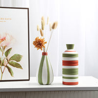 Geometric Line Desktop Ceramic Vase Decoration