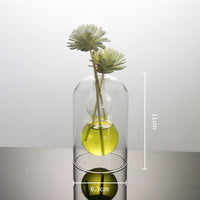 Vases Glass Vase Home Decor Room Decor Modern Wedding Decoration Hydroponic Flower Pot Double Glass Container Crafts Ornament