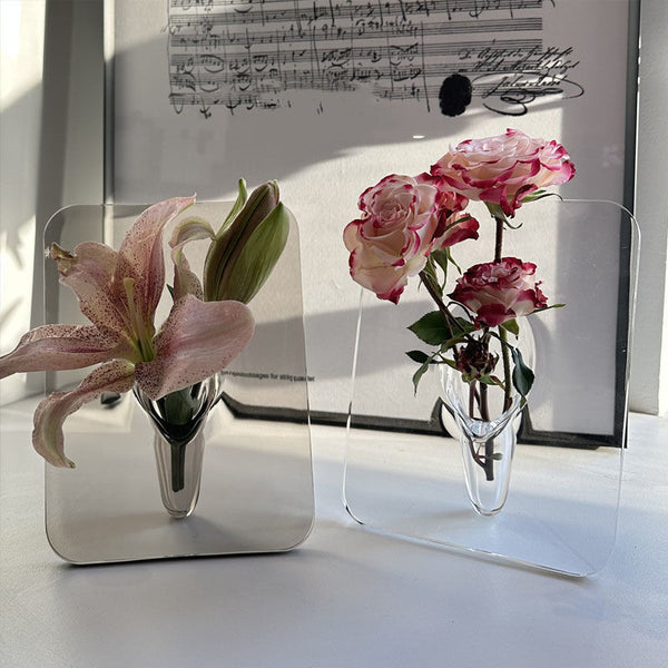 Creative Art Frame Vase Acrylic | Ceramic Vase | RB&RAMICS