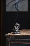 BackFlow Incense Burner | Ceramic Incense Burners Ceramic Figurines | Skeleton with Hand - LAMDAWN